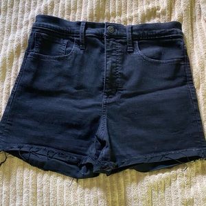 Black jean short